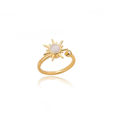 Opal Sun Spinning Worry Ring